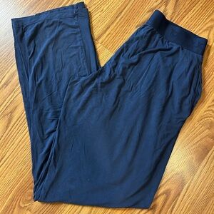Tommy John Second Skin Solid Knit Front Pocket Lounge Pants Sz Small Navy Blue